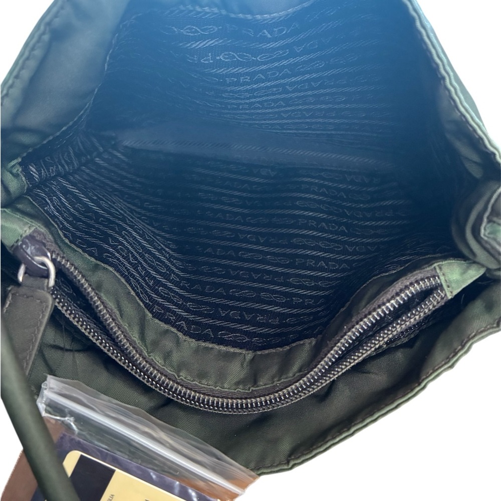 Prada Tessuto Dark Green Shoulder Bag with COA - Picture 8 of 9